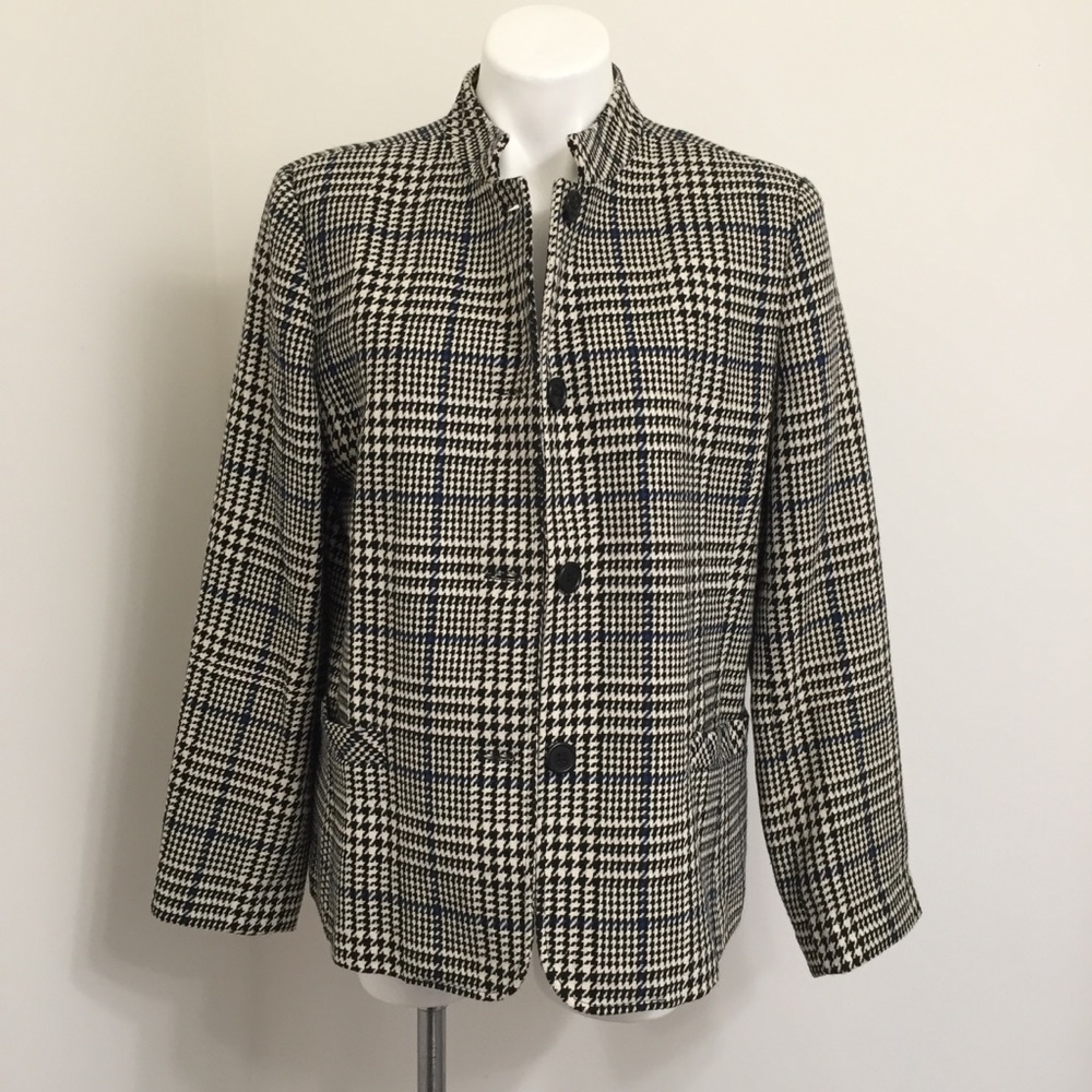 Bfa Classics Houndstooth Blazer/Jacket Size 14 - image 4